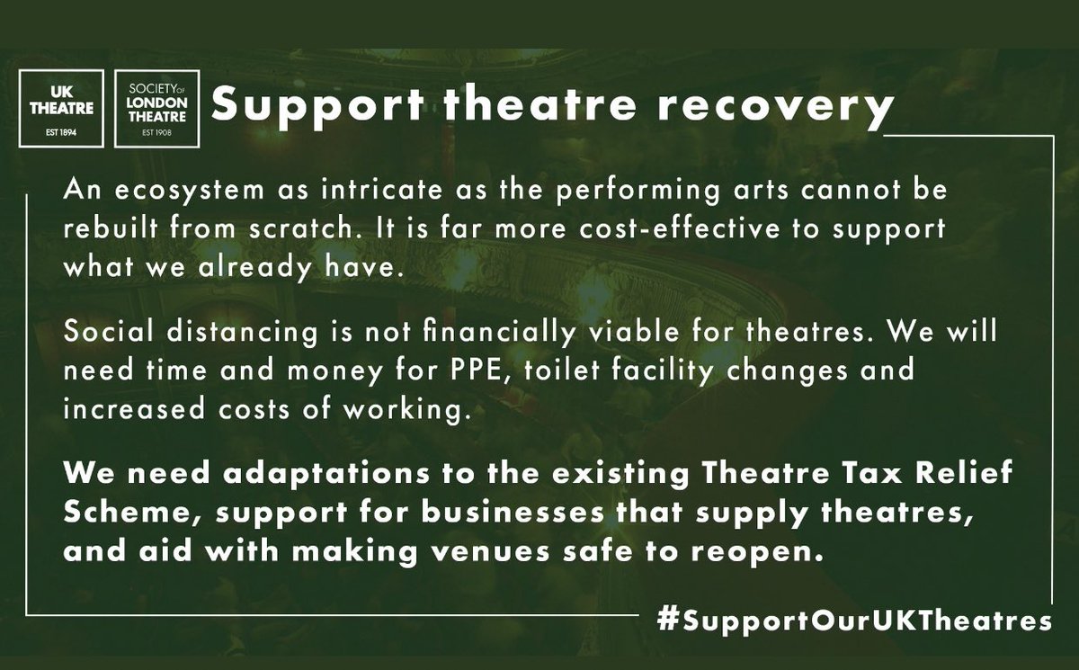 London_SOBOM's tweet photo. Sustain, Support and Safeguard our Industry, #savetheatre https://t.co/CvC7JMBzxV