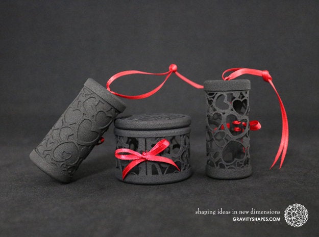 NEU im Etsy-Shop: Kleine Geschenkrolle(n) filligran (6 cm, Herzen Nr. 1) etsy.me/2MdKzml #Gutscheinverpackung #geburtstag #muttertag #herzen #3ddruck #romantisch #valentinstag