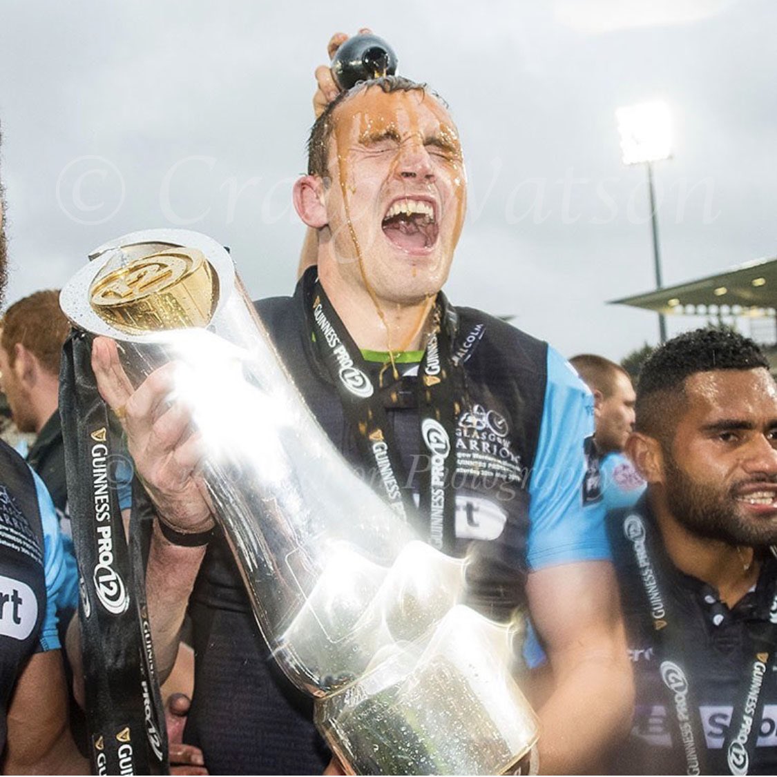CraigWatsonpix's tweet photo. One wet Belfast night 5 years ago !!!  

What an amazing day 

#RugbyPhotographer 
#Pro12Final
#WinnersareGrinners https://t.co/GjomTRs6q4