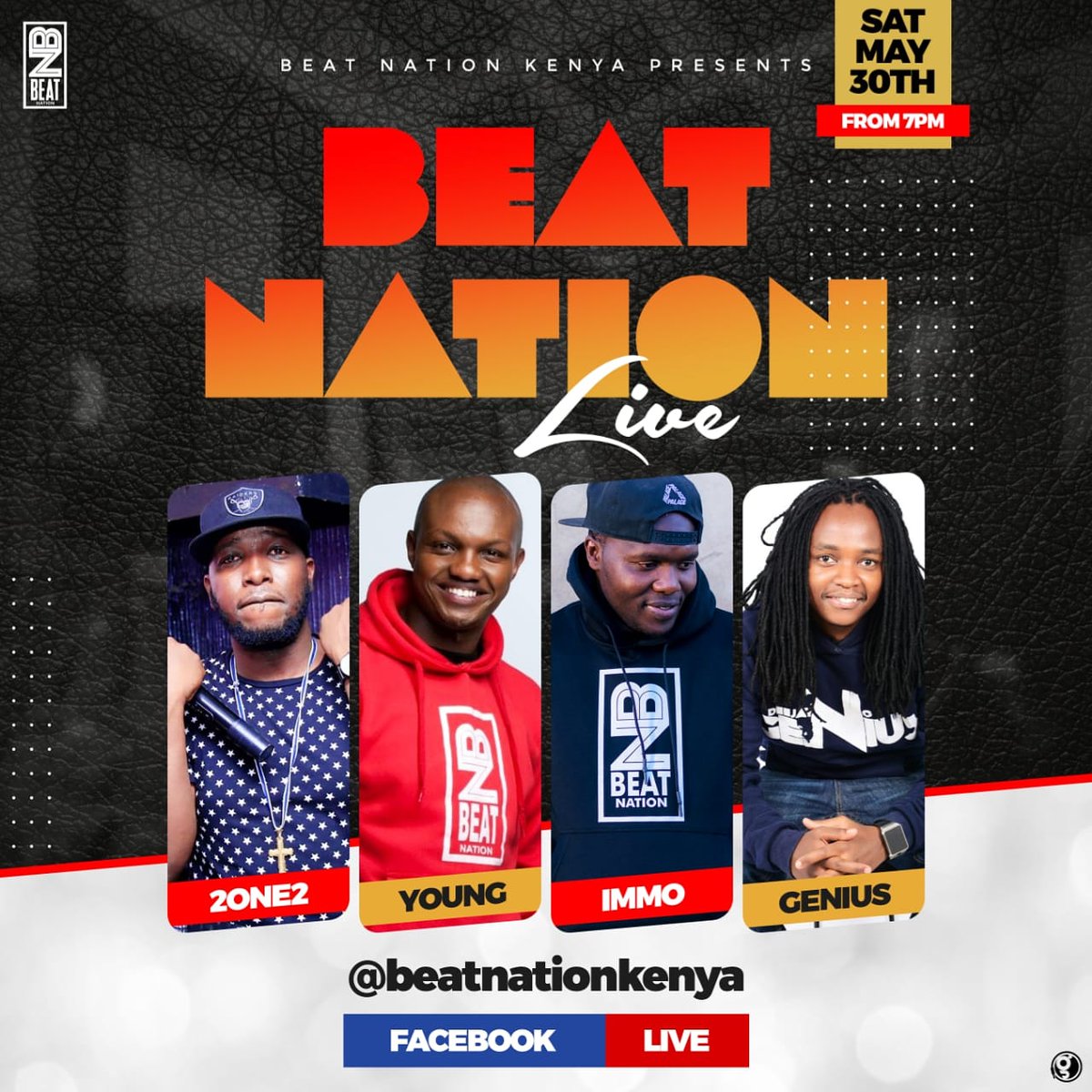 WE GOING LIVE FROM 7PM #BEATNATIONLIVE ON @beatnationkenya Facebook page 🚀🚀🚀 MBOGI 💪 @wesleytheedj || @dj2one2 || @djgenius01 || @djimmokenya || 
.
.
.
.
.
.
☆
☆
☆
☆
☆
☆
☆ 
#beatnation4life #BeatNation #ignairobi #10over10 #hyperbeast  #gainwithkambashawty #kenyanmemes