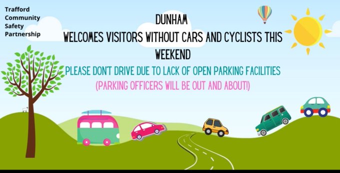 ❌ The car park at Dunham Massey remains closed ❌ 
THERE IS NO PARKING CLOSE TO THE PARK ⛔️
Parking Enforcement officers are on patrol to keep roads clear for emergency vehicle access and to ensure road safety.

#Altrincham #Hale #Dunham