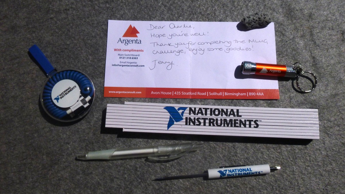 What a great way to start the weekend!

Opened the mail this morning to find these goodies from @ArgentaConsult1  for participating in their MLUG coding challenge.

I'll be submitting my solution for the latest challenge on Monday!

#MLUG #LabVIEW