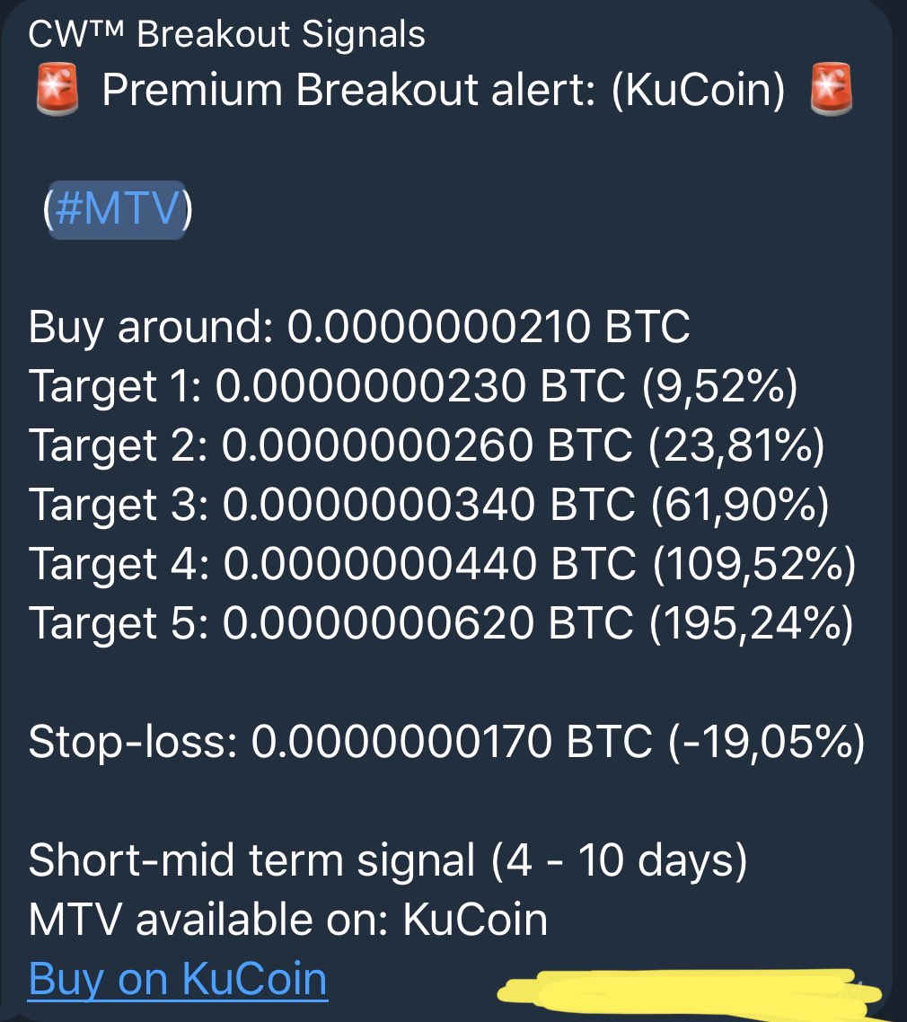 CryptoInfo_2017's tweet photo. Nobody was talking about this coin when this signal went up!
Now it’s having the rumbling in the #CryptoWorld @CoinWhisperers were told you bag it and hold for the rocket! On our way to a 3x already! #AltSlayer
$MTV #MTV #Multivac #Btc https://t.co/Pxb618gAoa