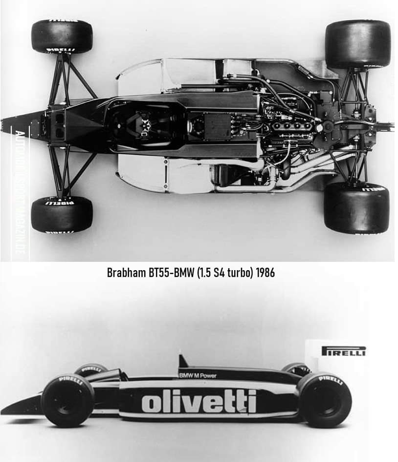 Era brillante. Brabham BT55-BMW, 1986.