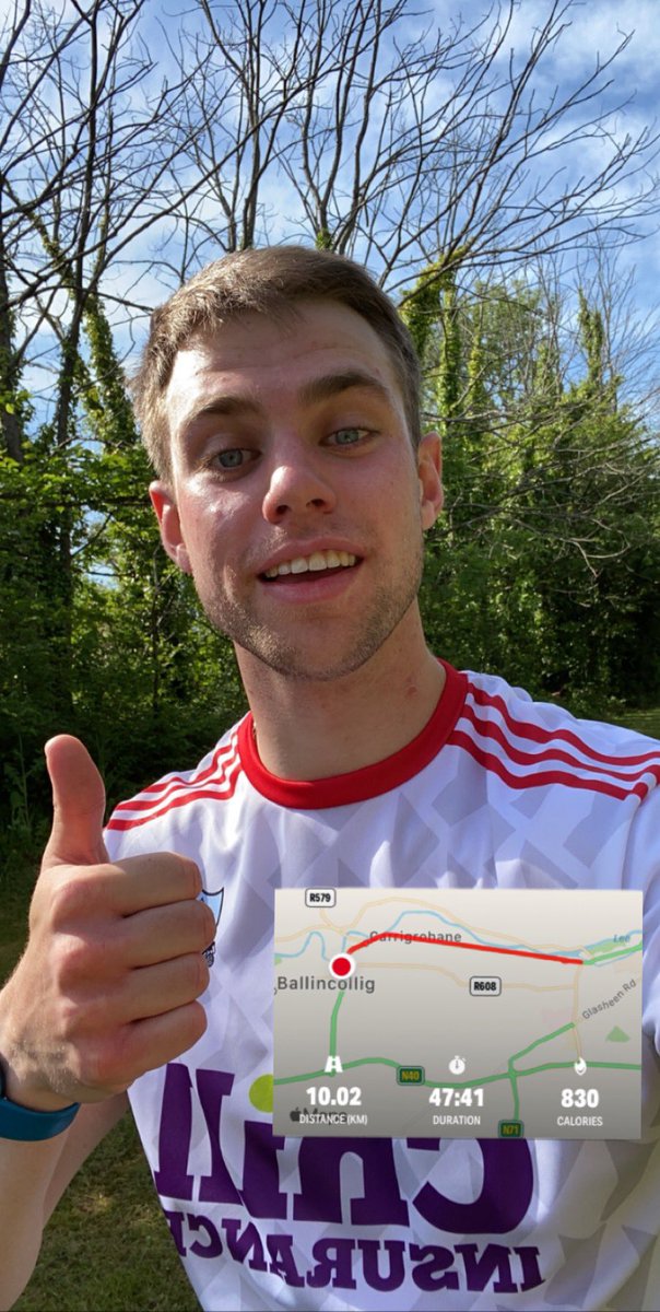 Great to complete my 10Km for <a href="/CorkClub4Pieta/">CorkClubTogether4Pieta</a> this morning! All funds raised go to <a href="/PietaHouse/">Pieta</a> , a fantastic organisation in Cork that does great work daily ! Please head over to <a href="/CorkClub4Pieta/">CorkClubTogether4Pieta</a> and donate anything possible to help the cause !