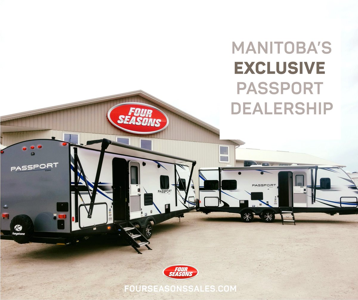 ✨ EXCLUSIVE  ✨

We're thrilled to announce Four Seasons as the exclusive PASSPORT Travel Trailer dealership in Manitoba. Visit us in Winnipeg or Virden to find the Passport that works for you!