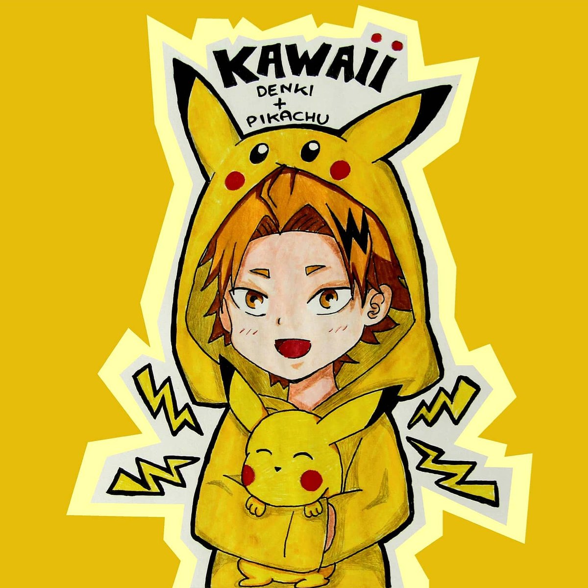 pics Denki Kaminari Fanart Cute Pikachu kawaii denkikaminari pikachu