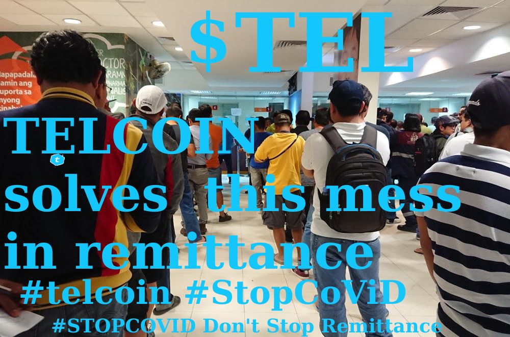 TELwhy's tweet photo. #icantbreathe at remittance #kiosque !
#StopCovid but continue #remittance
Resolved by #Telcoin #mobile #crypto remittance scheme to #sendmoney smarter. TRY beta LIVE #corridor, now from #CAN to #Philippines. #gCash #OFW #pinoy #PhPeso $PhP #cryptonews https://t.co/K6PyokPP9r https://t.co/mNjbfsIT2P