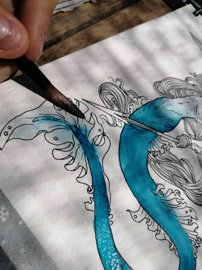 As #Mermay comes to an end, we wanted to share this amazing walkthrough of creating a merman watercolor painting! 

🎨  "Making a Merman!" by Shesvii: https://t.co/DKP1yezW8X 
#Merman #Watercolors #Tutorial 