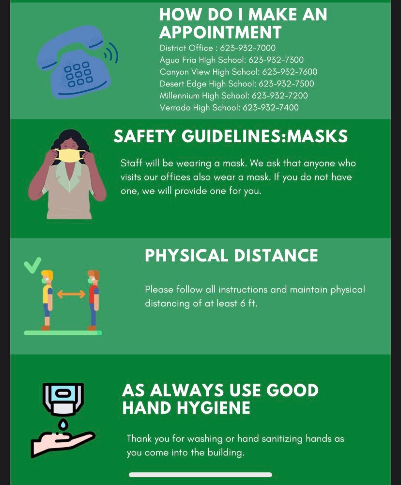 Thank you so much for a successful end to the school year. Please note as we move into the summer, we will be operating under the following guidelines.