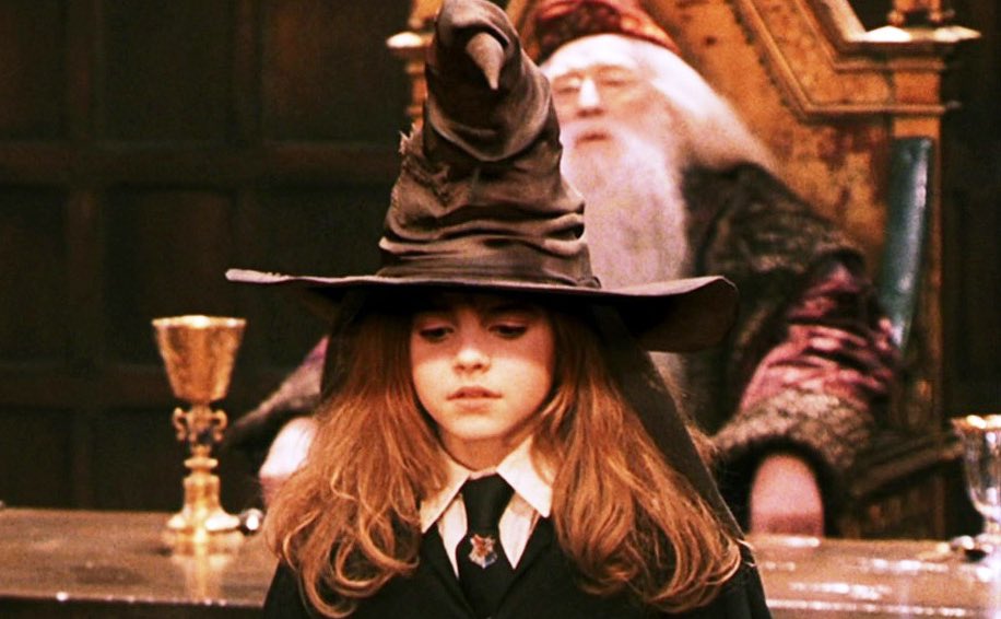 The prop they used for the Sorting Hat reportedly became infested with head lice. Subsequently, Emma Watson (Hermione) had to shave off all of her hair and wear a wig for the remainder of production. As did Robbie Coltrane (Hagrid), who tried the hat on for a laugh.