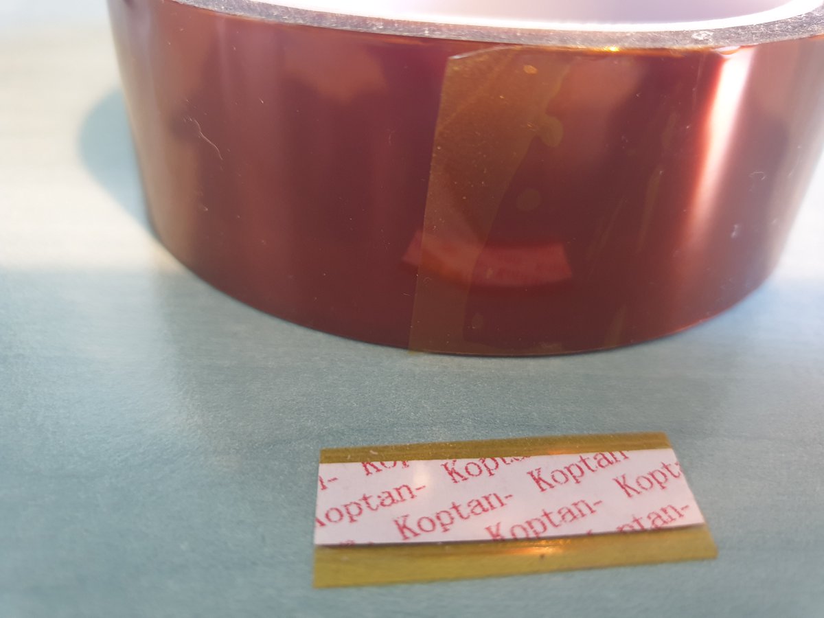 PagetPhil's tweet photo. Kapton vs Koptan at 320° during a few seconds. It seems I've just discovered hot water, but I've never heard about Koptan before today.
This is what you get from Ali while ordering Kapton tape... #Chineseshit https://t.co/W6ScaKBDB5