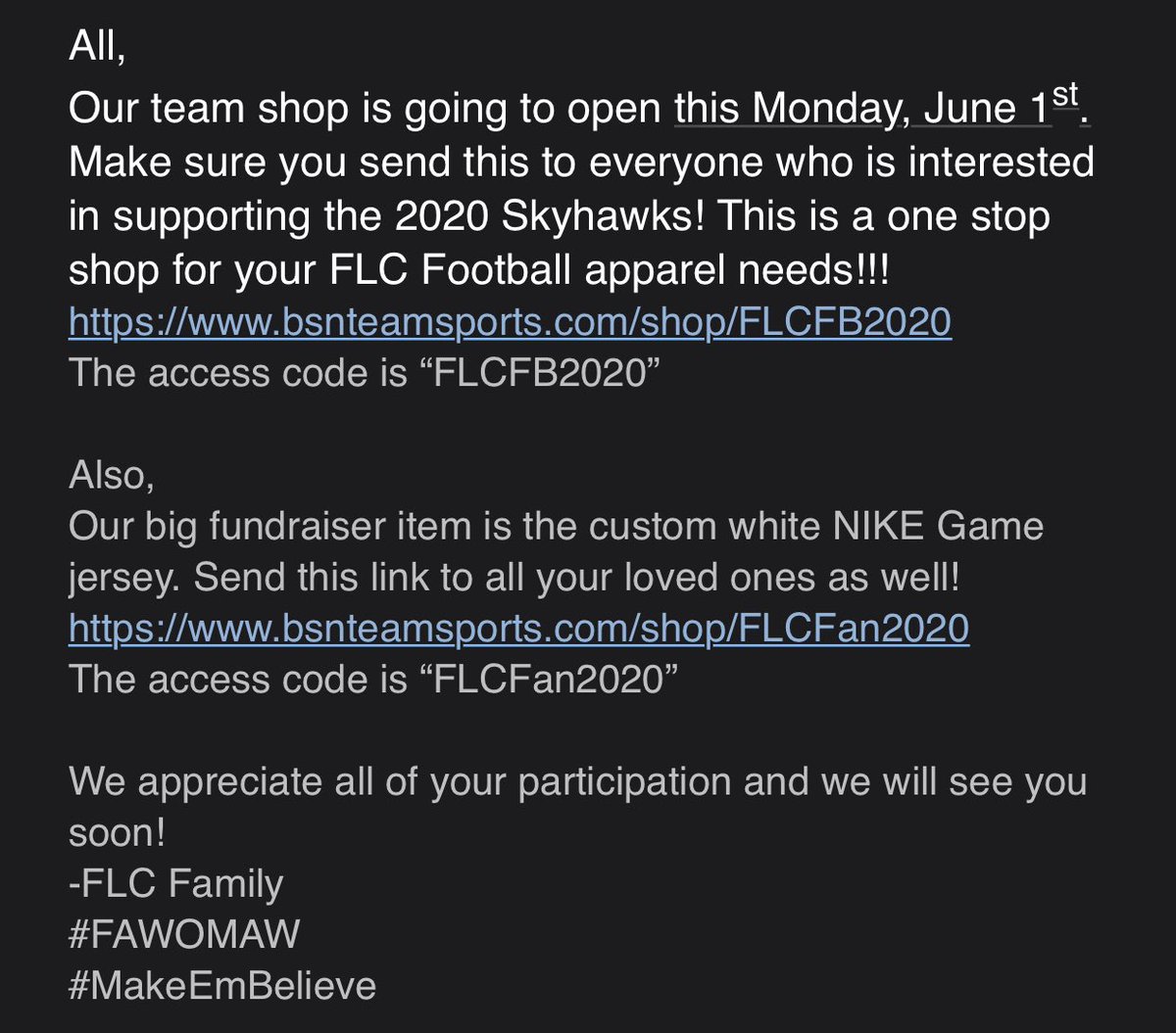 For everyone that wants to support me and my college football team our shop is open JUNE 1st! This is much needed especially as we have all been going through COVID-19. This money will help with our gear and travel expenses. Get yo merch and DM me I’ll send you the link! ❤️✊🏼
