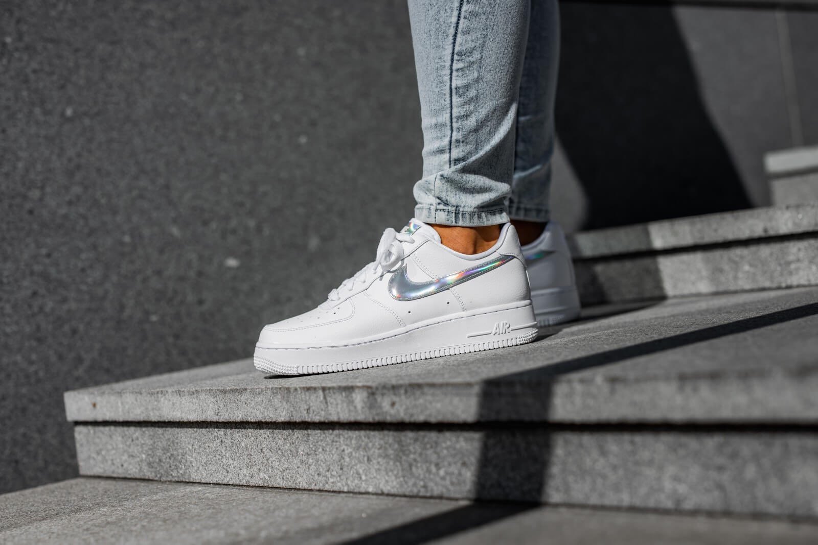 Nike air force shop one iridescent swoosh