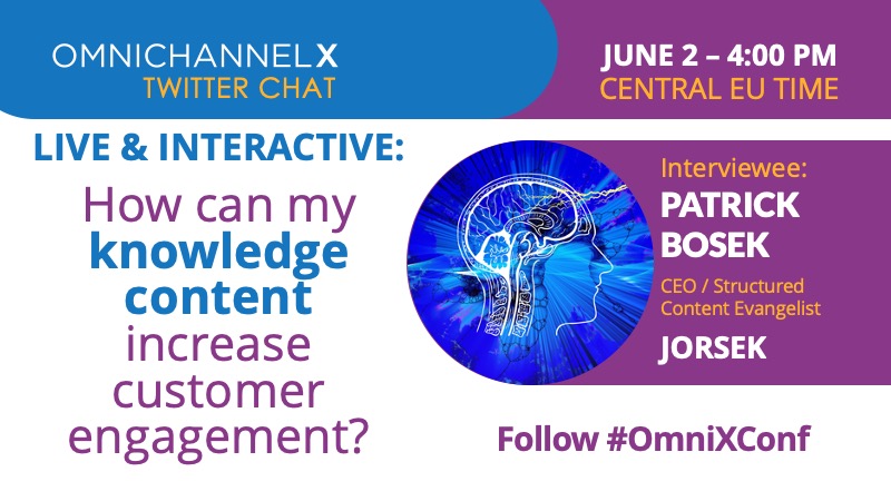 ElodieUC's tweet image. [LIVE CHAT JUNE 2: 10:00 AM EDT / 4PM CET] Gain a new perspective on #KnowledgeContent from @OmniXConf 2020 speaker and #KnowledgeStrategy specialist, @PatrickBosek.  

Follow #OmniXConf to participate LIVE

bit.ly/omtc-pat1

#KnowledgeManagement #ContentStrategy