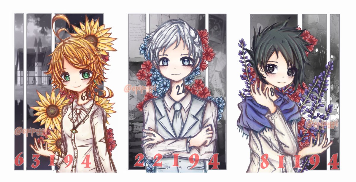 epipuffi's tweet photo. 【 🄵🅄🄻🄻 🅂🄲🄾🅁🄴 🅃🅁🄸🄾 🅅🄴🅁🅂🄸🄾🄽 🧡💙🖤】
Akkh I did it!!! I might do another ver since I don't like this one. Took me a while to finish them and I had fun anyway
#thepromisedneverland #tpn
#約束のネバーランド #norman #emma #ray https://t.co/TyZ9z97Hp2
