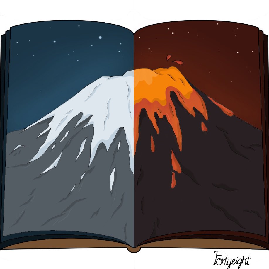 by48hours's tweet photo. Volcano 🌋 
.
.
.
#byfortyeighthours #artistsoninstagram #fire #bonfire #night #art #artist #design #volcano #today #thailand #nightsky #sketchbook #sketch_daily #sketch #วาดรูป #colorful #imagine #cartoon #magma #artwork #drawing #mobileart #mobile #moonlight #sky #iceberg https://t.co/PGWvzcII9s