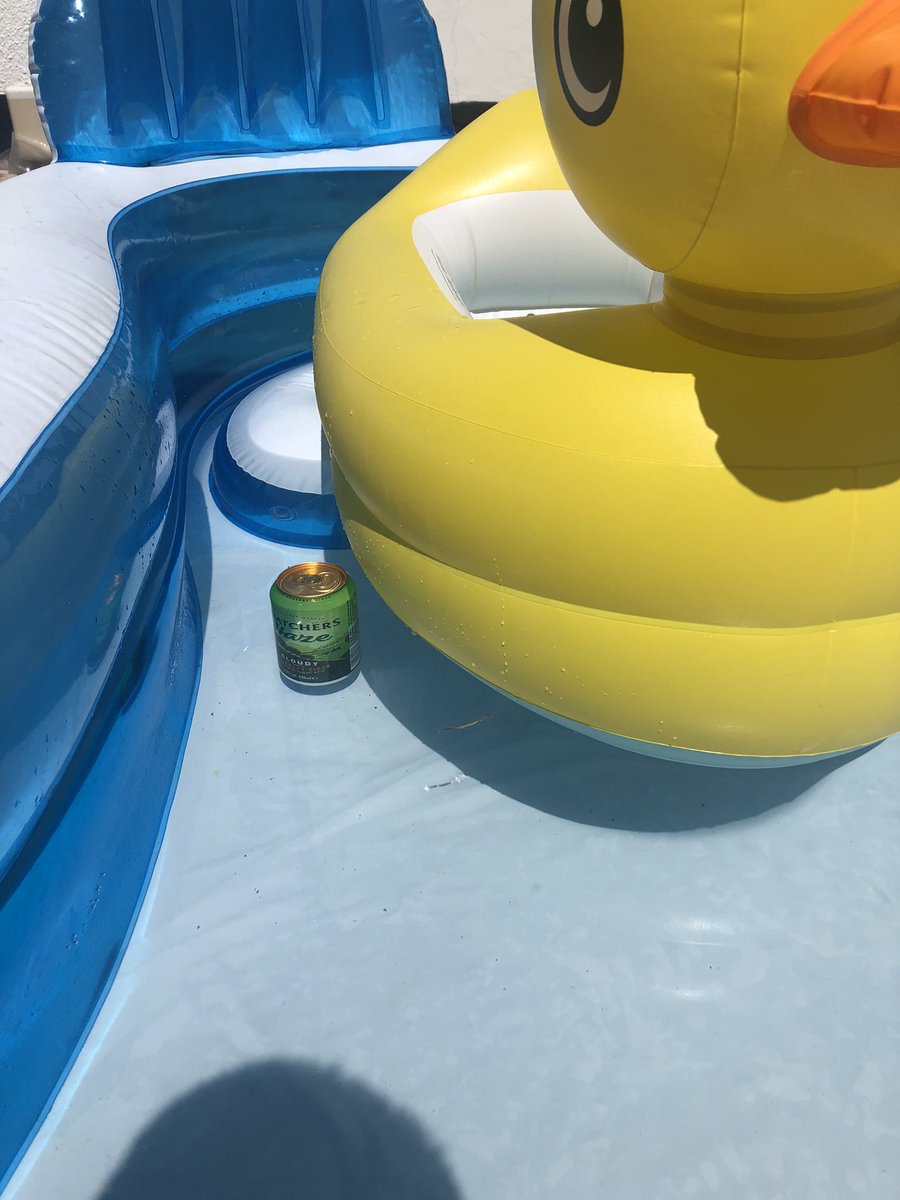 H7Has's tweet photo. The perks of being in the pool with the grand daughter. @thatchers_cider #keepingthe secretstashcold https://t.co/HRkJIZ2sr6