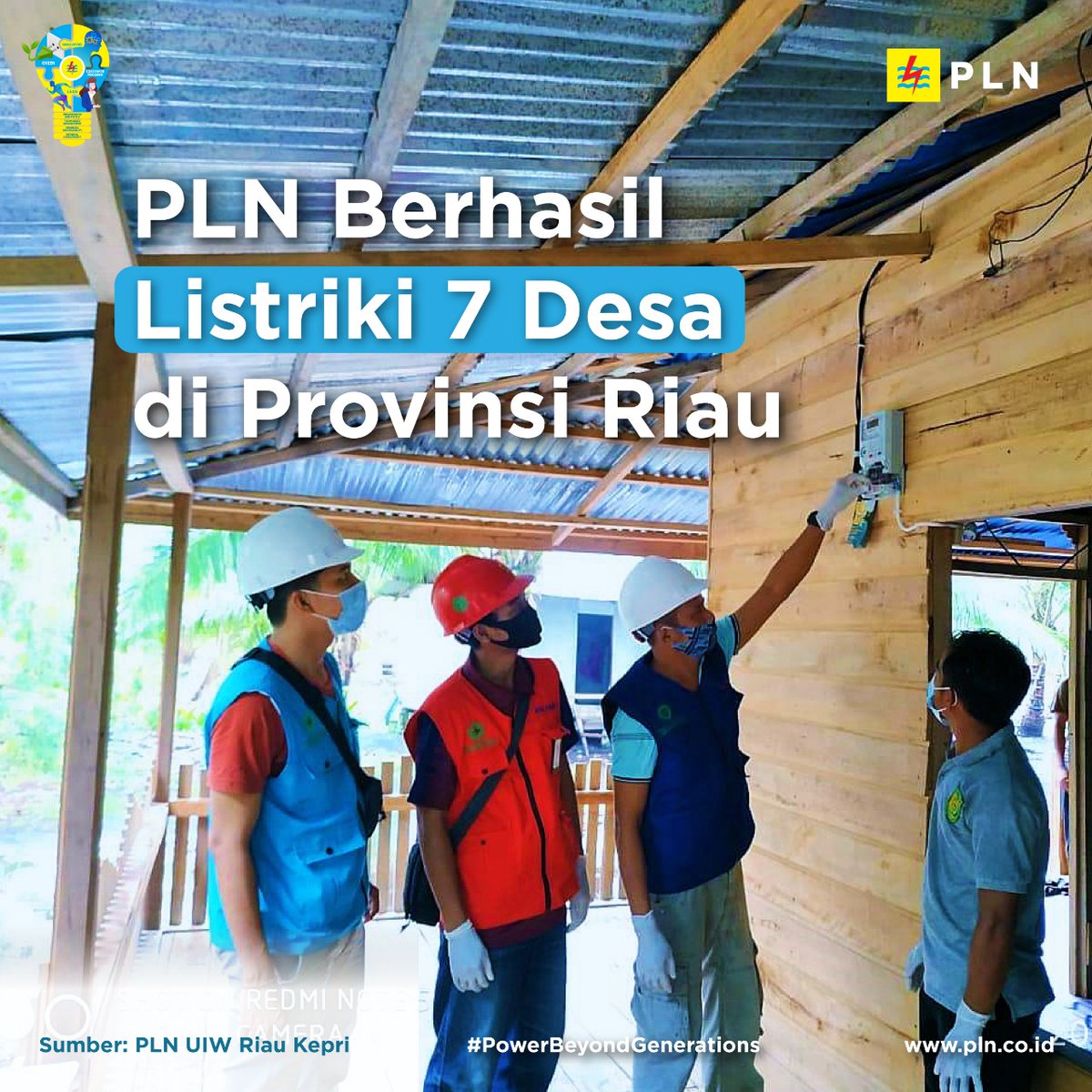 _pln_id's tweet photo. Electrizen, Idulfitri 1441 H terasa berbeda bagi warga 7 desa di Provinsi Riau. Lampu-lampu penerangan kini menemani warga melewati malam lebaran setelah PLN berhasil menyambungkan listrik ke dusun tersebut
#PowerBeyondGenerations #PLNSiagaIdulfitri #PLNAtasiCorona #CovidSafeBUMN https://t.co/a5DsYL24Ei