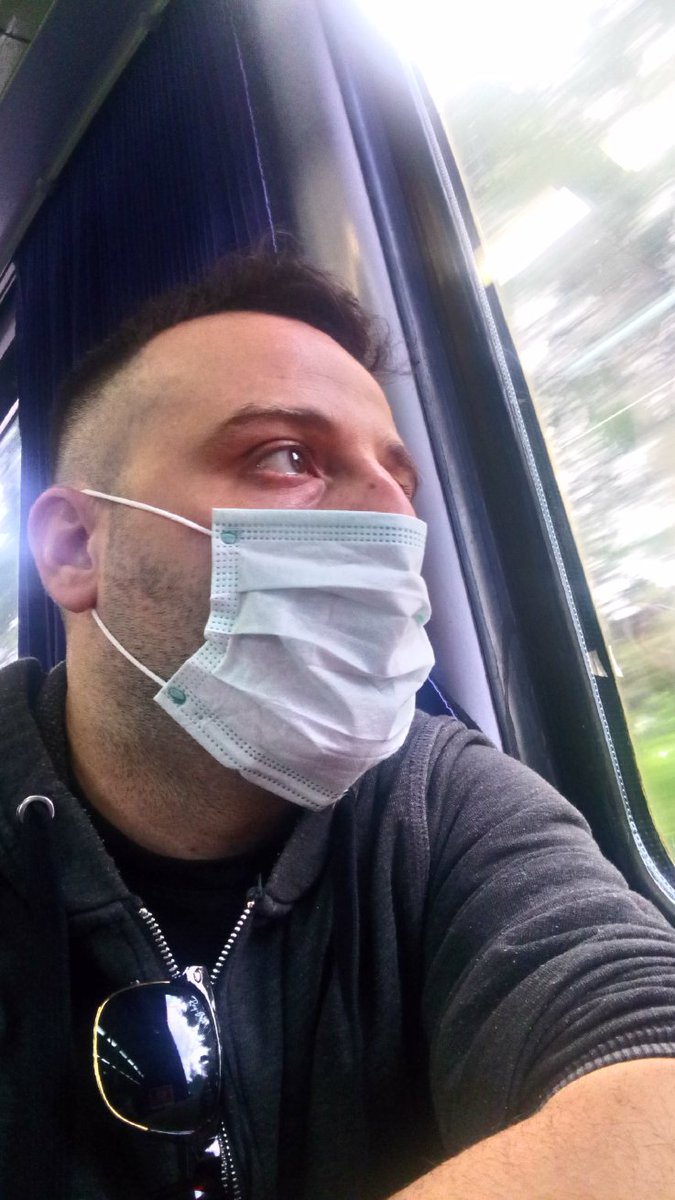 On board to Thessaloniki train.! Mask is mandatory.. and have a nice weekend!!