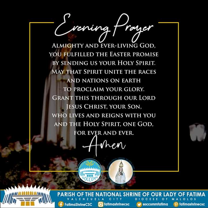 soccomfatima's tweet photo. Evening Prayer:

SOURCE:
*iBreviary | Evening Prayer

#EveningPrayer #Vespers #iBreviary #NSOLF #SocComm #FatimaCSC #CSC #CommissionOnSocialCommunications https://t.co/9Lh4enathx