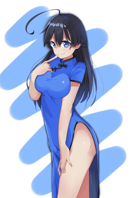 #ガルパン
チャイナ服な華さん 