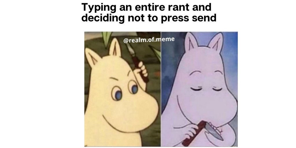 capshotofficial's tweet photo. Me, trying to overcome my reactivity.
#reactive #moomin #mumin #mumitrollet #muminmamman #mumindalen #moominvalley #relatable #antimated #cartoon #finlandswedish https://t.co/Qwi4A1QTVV