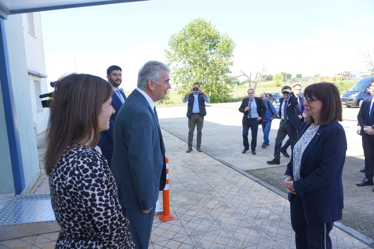 ThrakikaE's tweet photo. Today we had the great honor to be visited by the President of the Hellenic Republic https://t.co/LrJTGQWiBO #Greek_cotton https://t.co/BY7e5ZMk6r