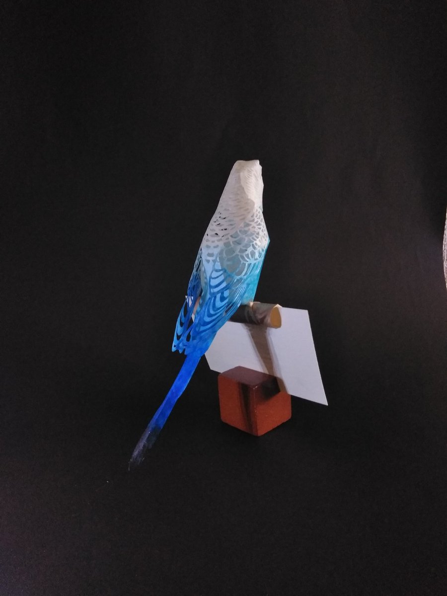 Twitter पर カミヤ ハセ 切り絵ボトル 濃黒切り絵展 ほんっっとに通知が来ない 今日は ファイバークラフト 切り折り紙 セキセイ インコ の作り方動画を撮影しています 金魚に引き続き 下手くそですが出来たら公開致します