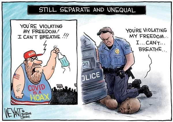 ZonkerDA's tweet image. #MichiganTerrorists v. #GeorgeFlyod 

#MichiganProtest v. #Minneapolisprotests