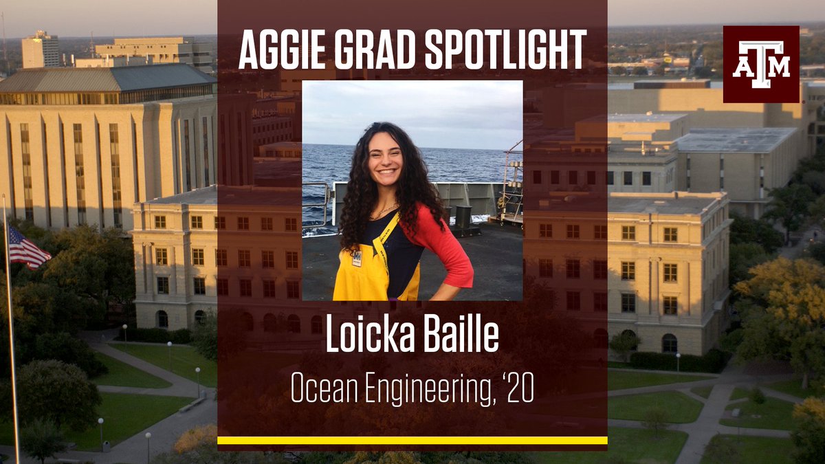 Aggie_GR's tweet photo. What's next for @TAMU Ocean Engineering grad Loicka Baille '20? A masters degree in Oceanography from @MIT, a fellow @AAU school! #GigEm in Massachussets, Loicka! #HigherEdPays #ClassOf2020 https://t.co/hEDt2jFKoH
