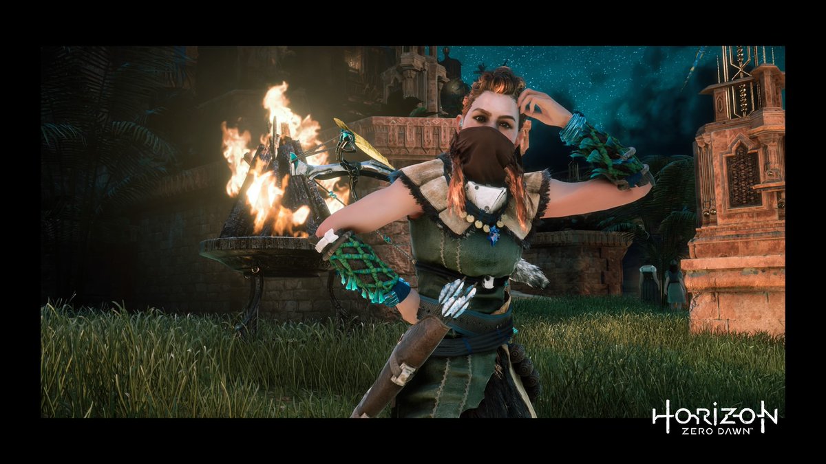 eehjii's tweet photo. wear your masks #HorizonZeroDawn #PS4share https://t.co/7cBBLVMZ88