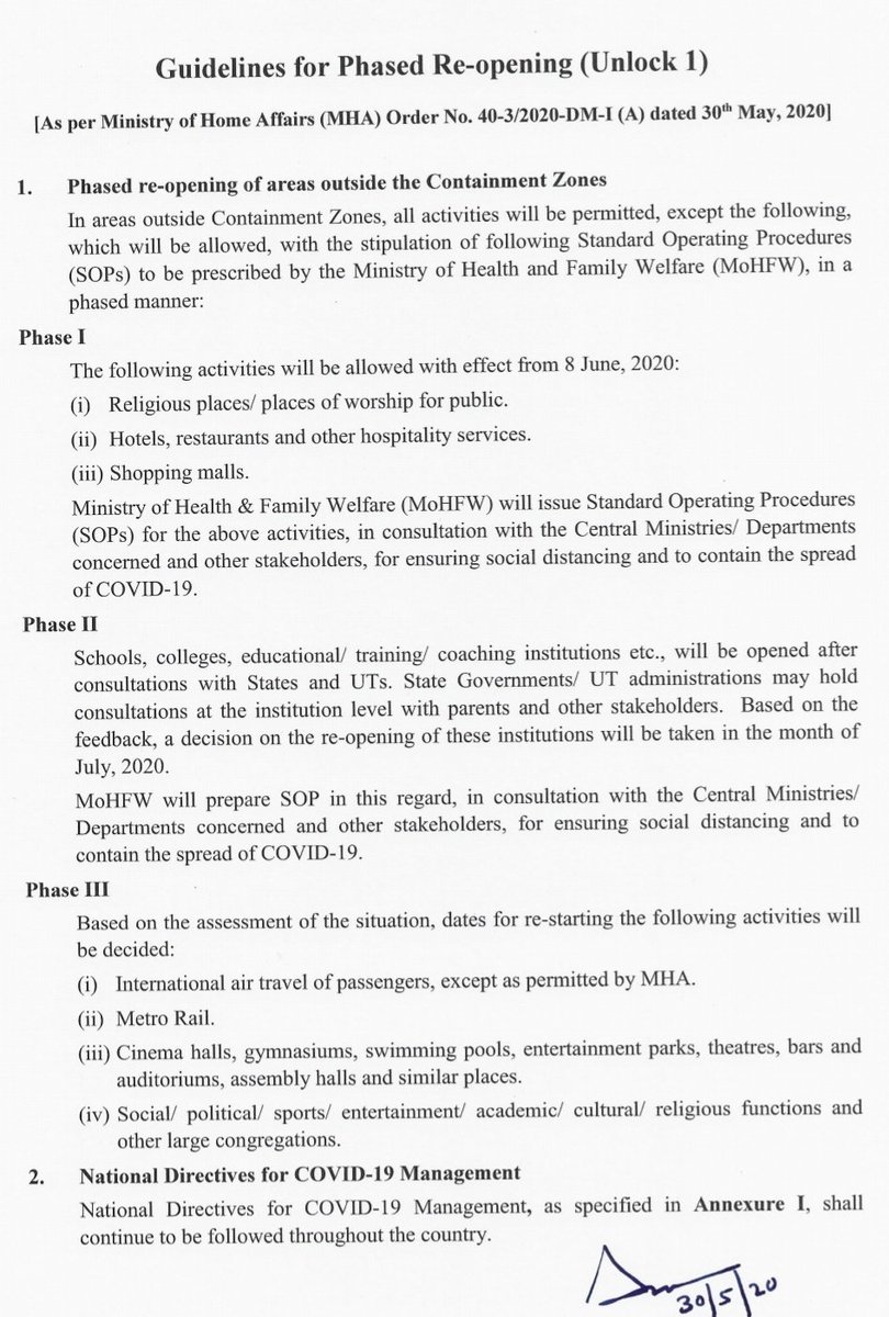 ankittiwadi's tweet image. #लॉकडाऊन देश में अब 30 जून तक
चरणबद्ध तरीके से दी जाएगी छूट!
धार्मिक स्थल, मॉल्स, होटल भी खुलेंगे।
8 जून से कई राहतें। 
फिर भी आप इसे लॉक डाउन माने।
#Lockdownextention 
#lockdownguidelines