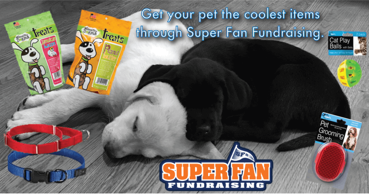 SF_Fundraising's tweet photo. Get your pet some great treats, toys &amp; collars through Super Fan Fundraising. 🐶 https://t.co/6EjeRHSLhV