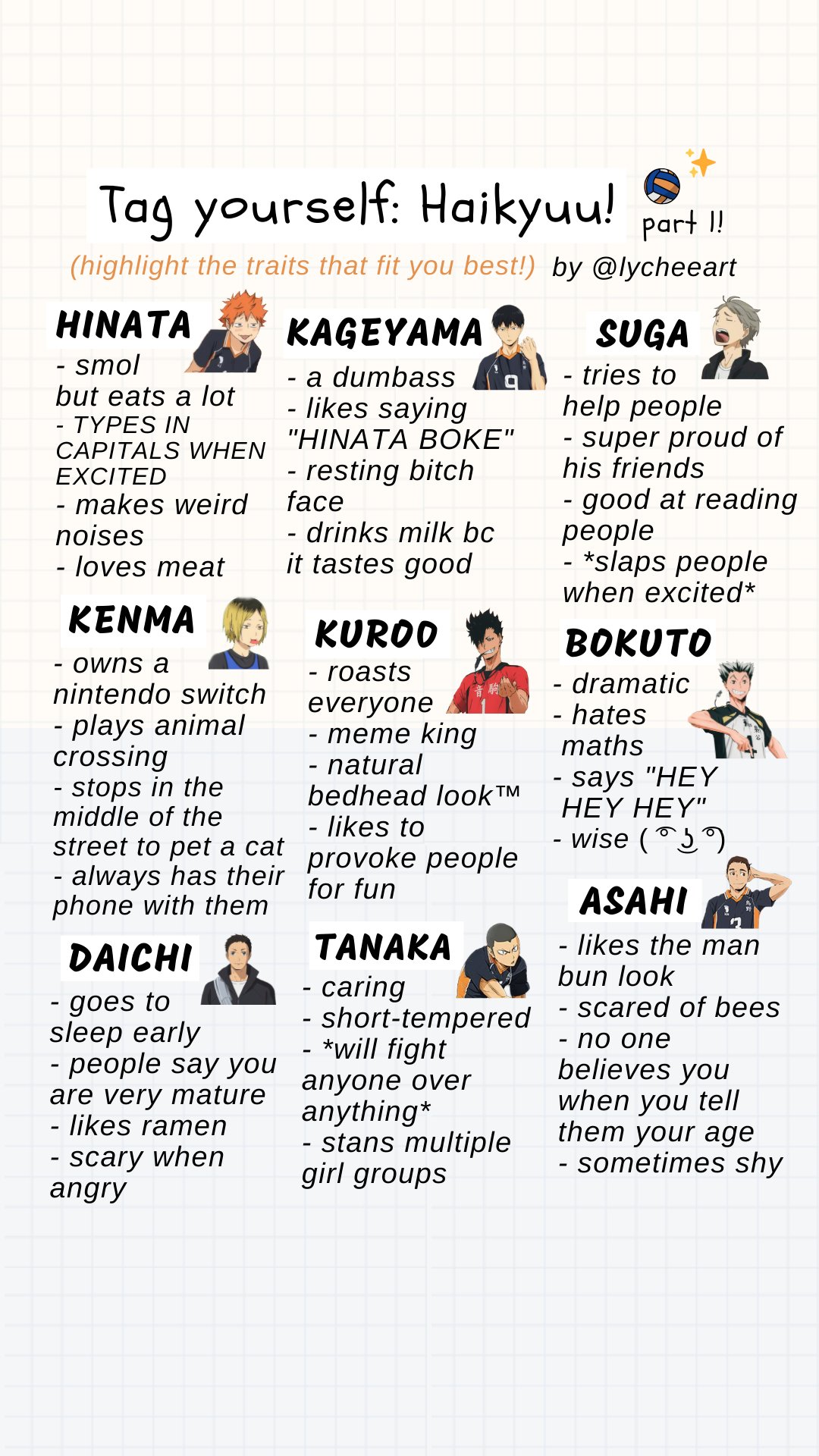 Which Haikyuu!! Character Are You? - Heywise