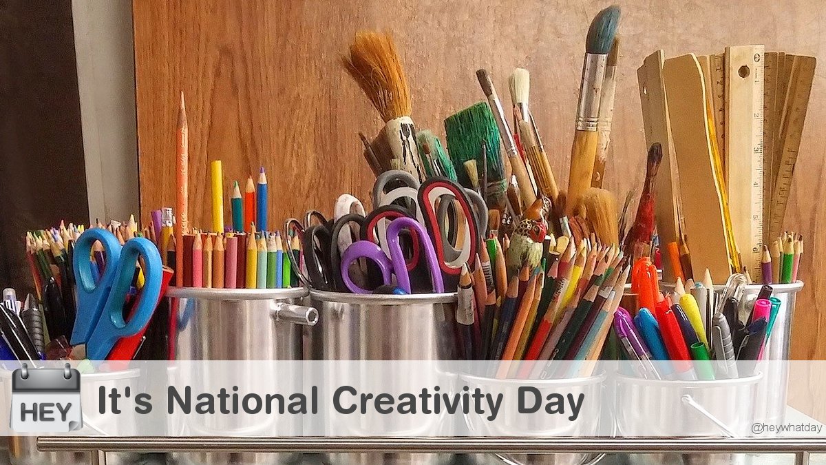 It's National Creativity Day! 
#NationalCreativityDay #CreativityDay