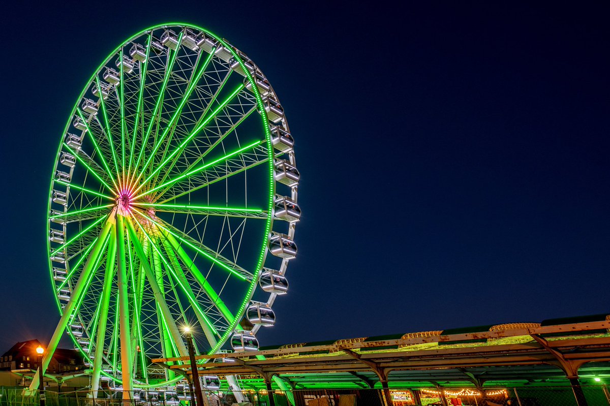 The St. Louis Wheel is “going green" tonight to support the <a href="/stpatrickcenter/">St. Patrick Center</a> and their virtual Irish Open auction and streaming event tonight, May 30! 

You can bid on auction items and make a donation here: irish2020.givesmart.com☘️