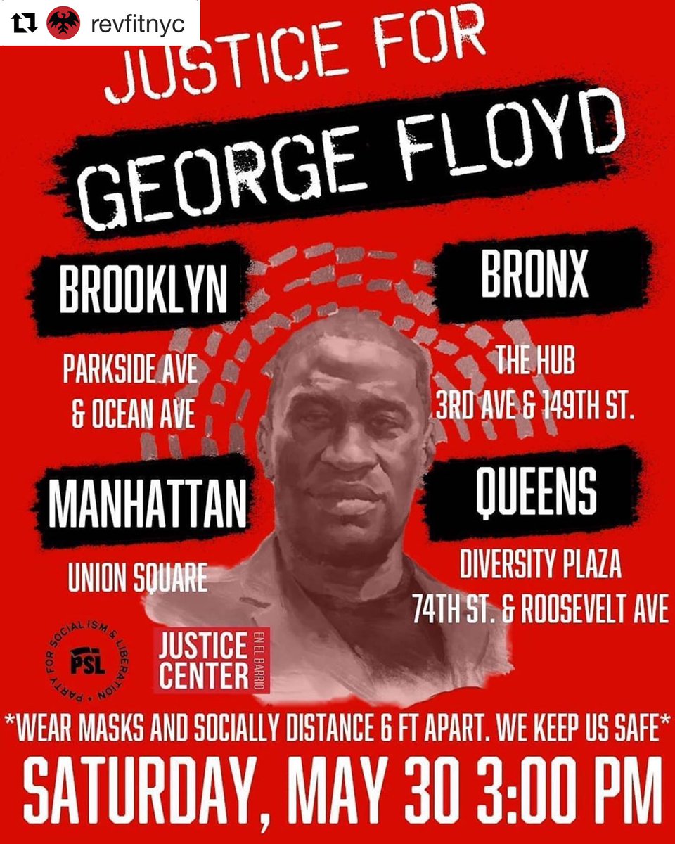 DRoyale's tweet photo. Anyone who lives in Harlem, I along with my @RevFitNYC family will commute together down to Union Square &amp; if you’d like to join feel free to DM me or comment here. If you aren’t able to physically attend you can still help DM me
#JusticeForGeorgeFlyod #JusticeforBreonnaTaylor https://t.co/bM8qBloV4d