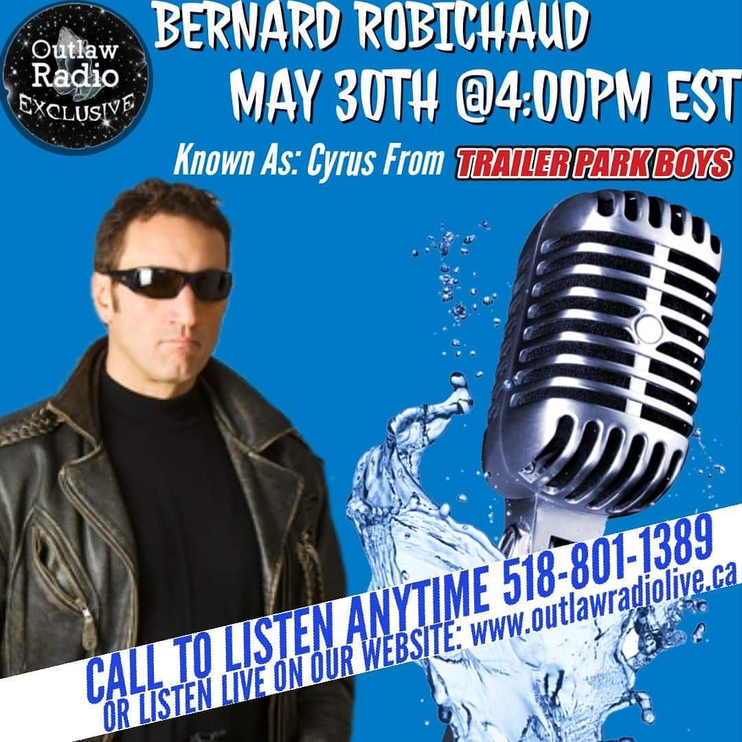 OLRExclusive's tweet photo. TODAY!!! 4:00PM EST / 1:00PM PST @olrexclusive Welcomes None Other Then @bernierobichaud Known As Cyrus Of The Hit Canadian Show Trailer Park Boys
.
.
#Canadian #follow4follow #followforfollowback #TrailerParkBoys #canadiantvshow #actor #television #film #canada🇨🇦 https://t.co/ffLTJ8WZw8