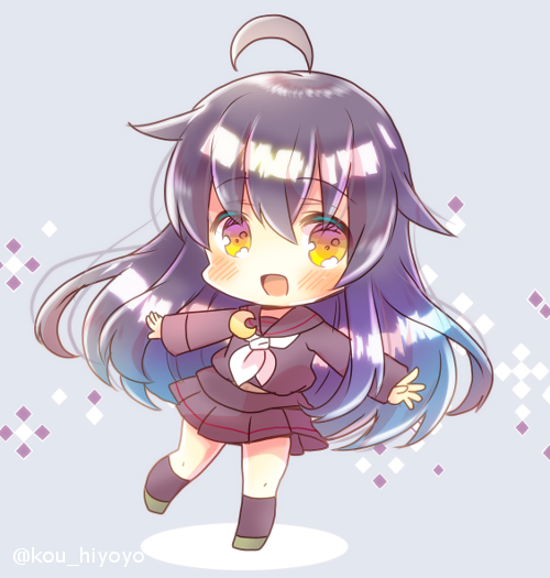 艦これ「三日月です! #艦これ版深夜の真剣お絵描き60分一本勝負 #艦これ版真剣お絵描き」|ヒヨヨ@skeb募集中のイラスト