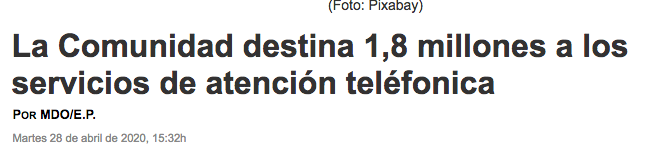 Y el último milagro, que no es de IFEMA pero que entra dentro de los milagros económicos del PP:Centro de Atención Personalizada o call-center de la sanidad madrileña, privatizada por el PP y gestionada por INDRA. Sí, la de la púnica.Pues...otros 500.000 € por 15 días