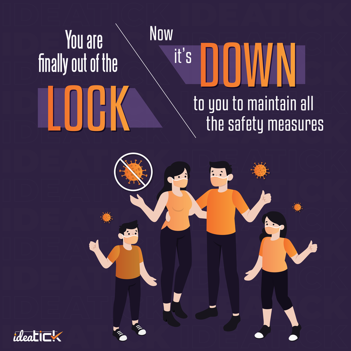 ideatickglobal's tweet photo. We are slowly seeing the relaxations in the lockdown. Soon everything will go back to normal. But what we as citizens need to understand is that the virus is not gone. Follow all the safety measures and maintain social distancing.
#Ideatick #Lockdown5 #LockdownExtended https://t.co/08kNbBJC6u