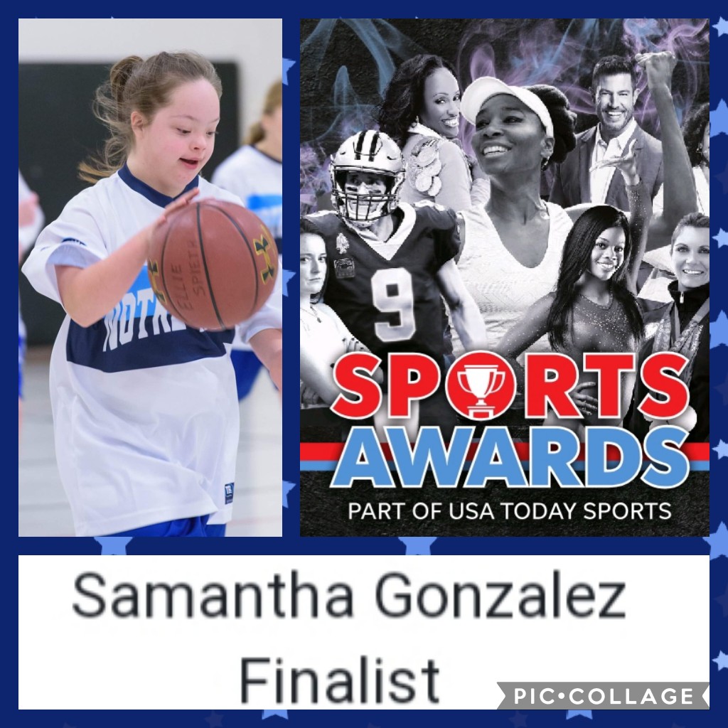 Congratulations to  Notre Dame School of Dallas student Samantha Gonzalez for being named a finalist for <a href="/USATODAY/">USA TODAY</a> <a href="/hssportsawards/">USA TODAY High School Sports Awards</a>  Special Olympics Girls Athlete of the Year!
Samantha is not only a multi-sport athlete, but also a member of the World-Famous NDS Cheerleaders!