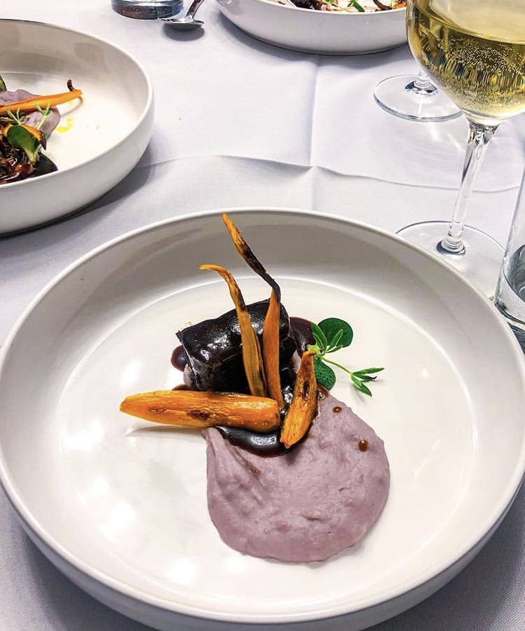 Looking for a taste that will blow your mind? Well search no more. Chef’s special Meat And Potatoes( Guinness Braised Beef/ Taro Root Mashed/ Caramel Carrot) #ghastro