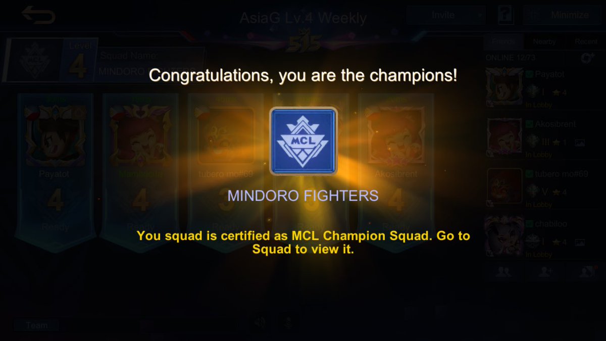 kreyziyannie's tweet photo. MCL Champion! ππ
#MindoroFighters #TankUser #MCL #MobileLegends https://t.co/dny9NgegDv