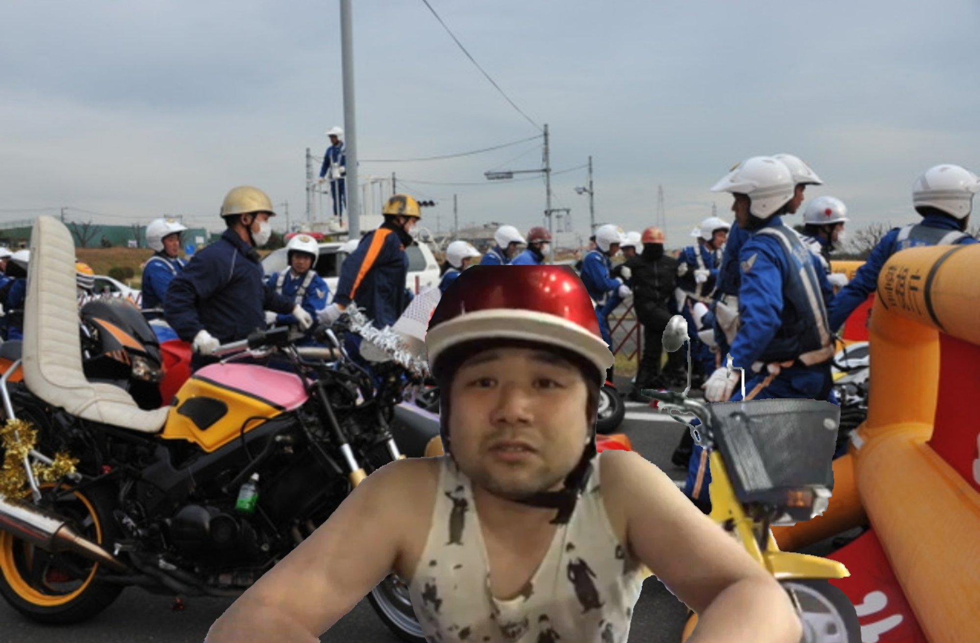 スキニー 検問にひっかかるもメンチを切る浩平 七原くん T Co H6gtlw22lj Twitter