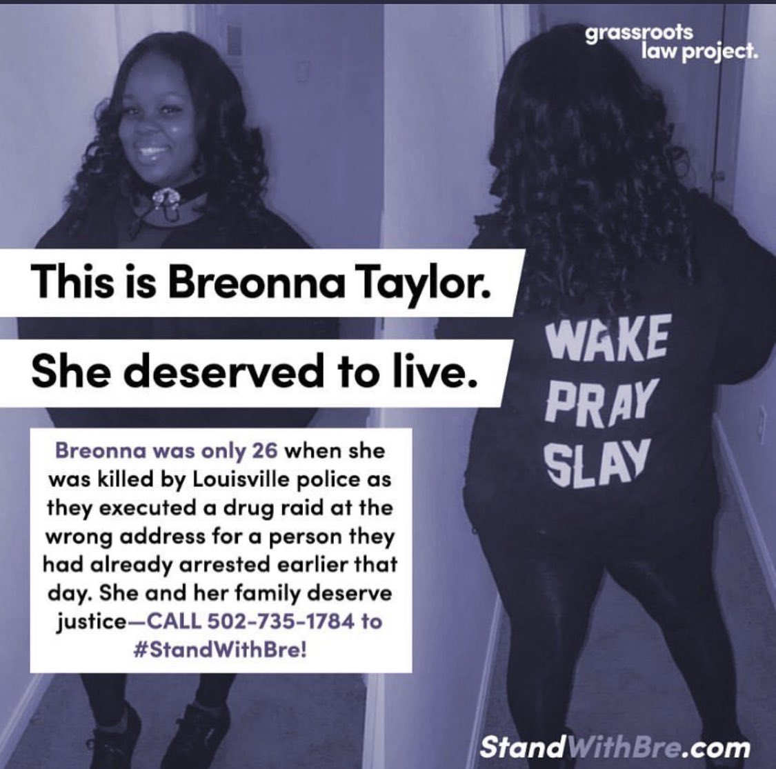 iamwandasykes's tweet photo. Say her name. #BreonnaTaylor https://t.co/xLYGia8Aet