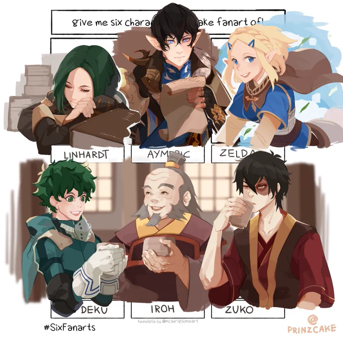 Thank you for the suggestions! Took my time and had a load of fun! #SixFanarts 