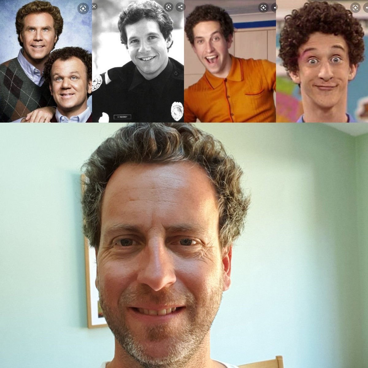 James_bingham78's tweet photo. Day at the beach, swim in the sea and a lockdown means the big hair has returned!! #lookalike any other suggestions? https://t.co/sZNURpNWl6