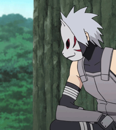 Itachi com mascara da anbu